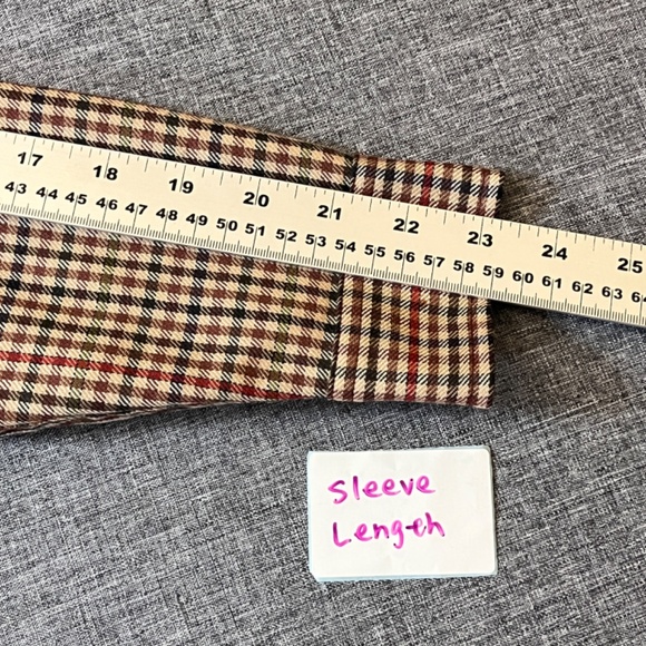Lauren Ralph Lauren Worsted Wool Zip Check Shacket Shirt - Women's Size PP - Tan - Picture 7 of 9